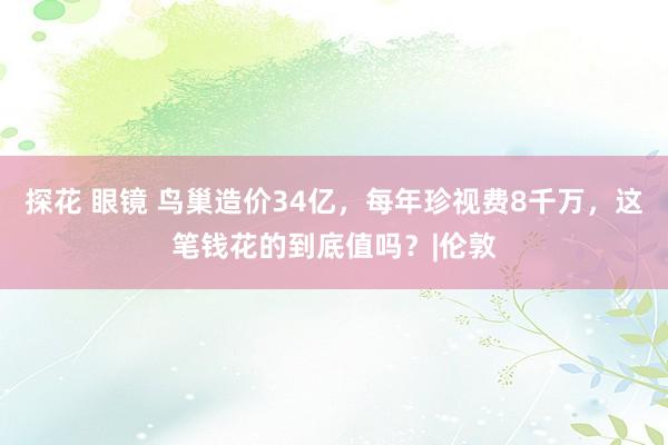 探花 眼镜 鸟巢造价34亿，每年珍视费8千万，这笔钱花的到底值吗？|伦敦